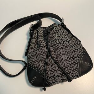 Coach, Minsig SOH Small Drawstring bag with Signature “C” pattern,